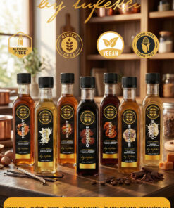 By Tüfekçi Kahve Şurubu 7’li Set | Yoğun Formül, Yüksek Aroma (7x60 ml) + 1 Adet Hediye