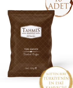 Tahmis 10'lu Türk Kahvesi Orta Kavrulmuş 100 gram Paket Seti