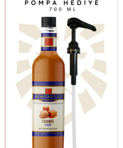 Simonelli Kahve Ve Kokteyl Şurubu Karamel Aromalı Beyaz Çikolata Aromalı 700 ml Pompa Hediyeli - Görsel 3