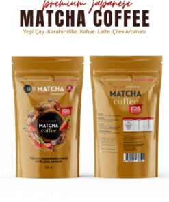 Alternative view of Bilge İlaç Matcha Premium Japanese Çilek Aromalı Matcha Coffee Kahve Latte & Kahve Karışımı 100 g