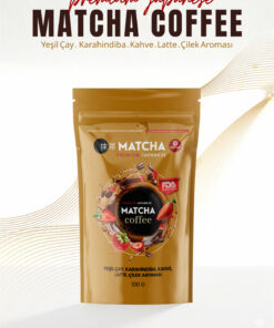 Bilge İlaç Matcha Premium Japanese Çilek Aromalı Matcha Coffee Kahve Latte & Kahve Karışımı 100 g
