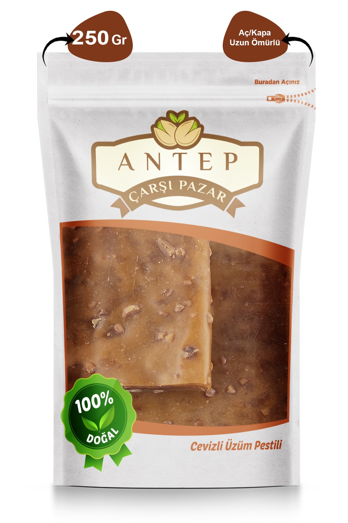 Antep Çarşı Pazar Cevizli Üzüm Pestili | 250 Gr.