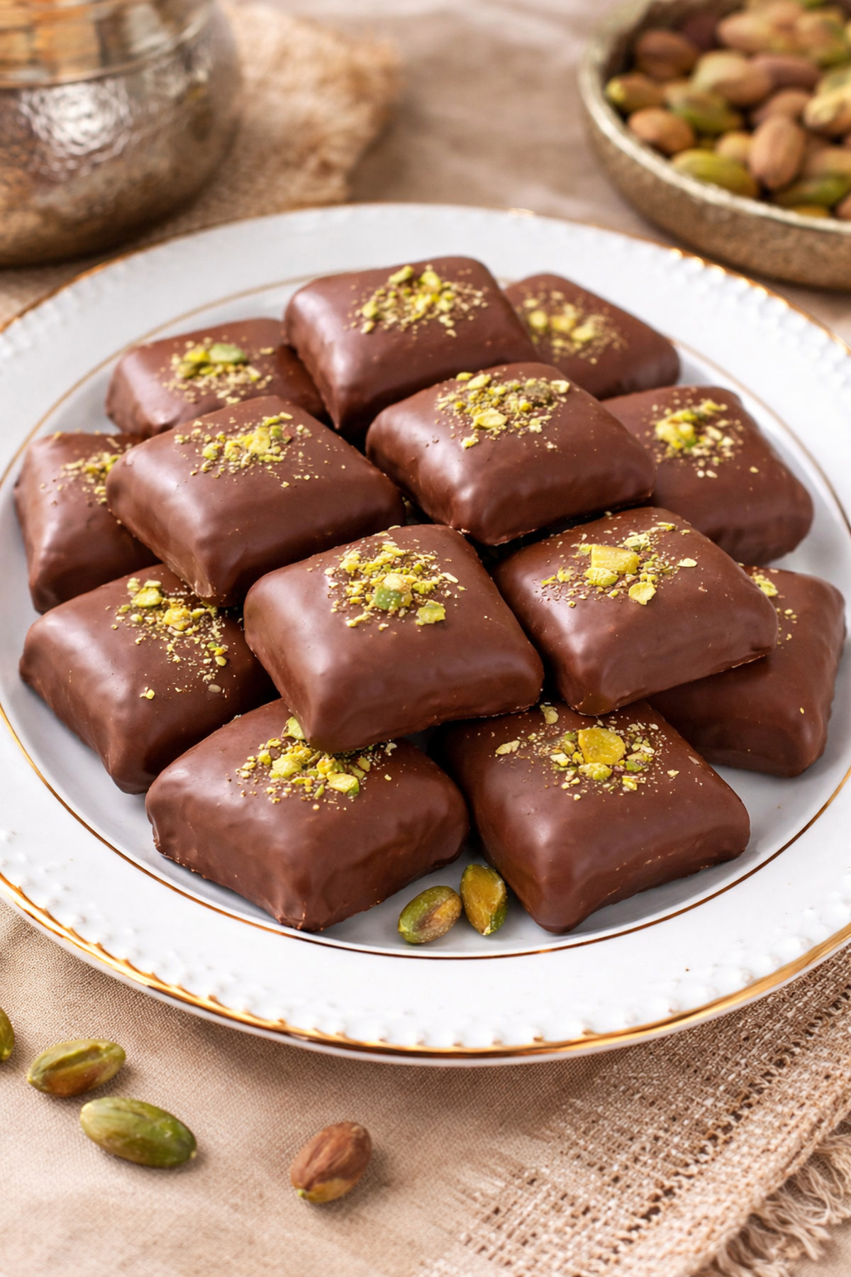 Darende Kayısı Dünyası Malatya Darende Çikolata Kaplı Bohça Lokum 500 Gr