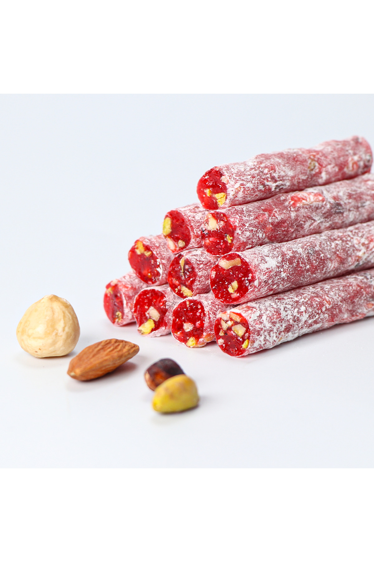 Lokum Atölyesi Narlı Fitil Lokum, Antep Fıstıklı, Fındıklı, Bademli 250G