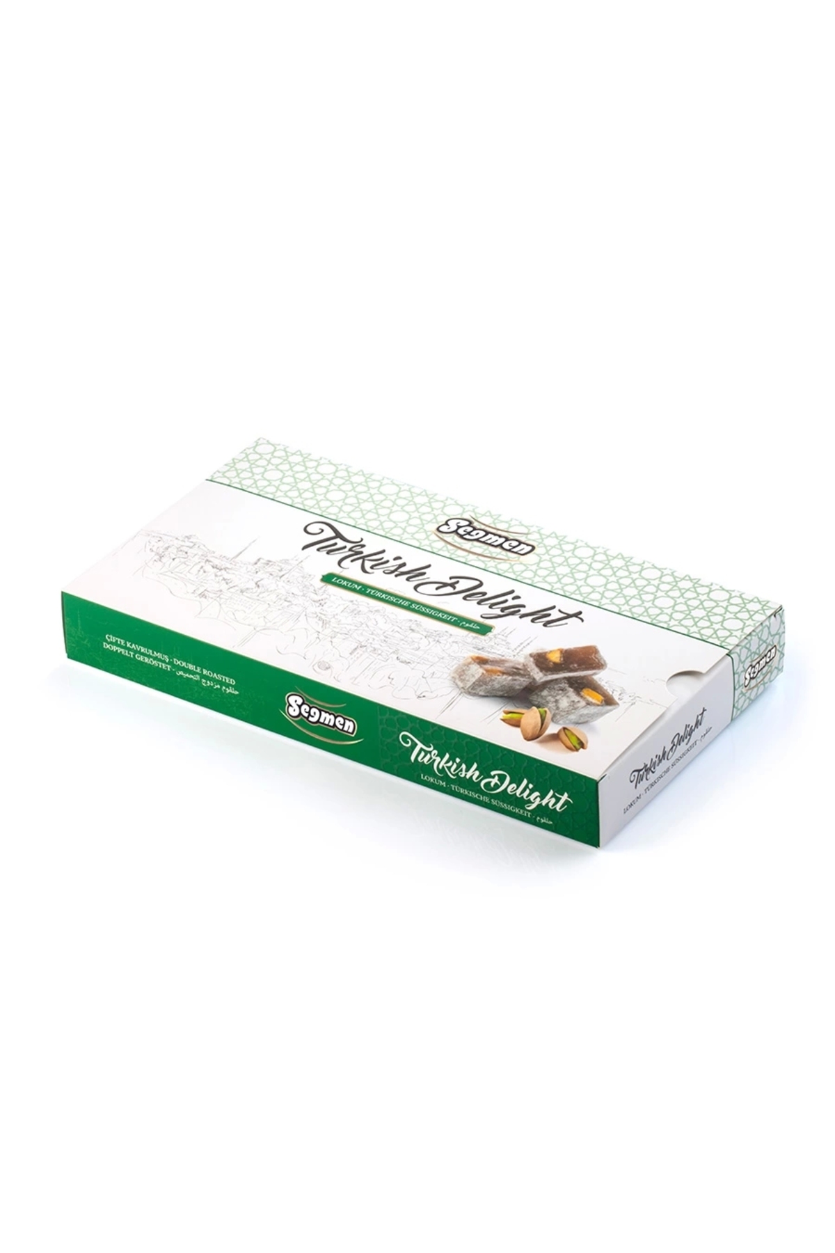 Seğmen Çifte Kavrulmuş Fıstıklı Lokum Kutu 500g