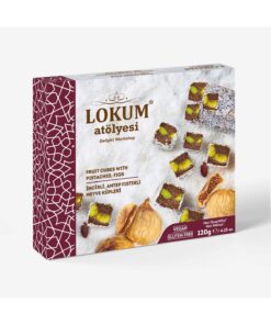 Lokum Atölyesi İncirli, Antep Fıstıklı Meyve Küpleri 120g