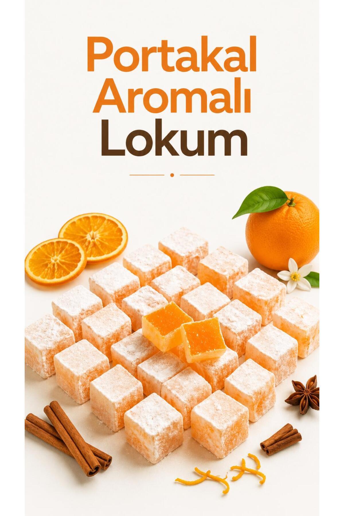 Şener Portakal Aromalı Lokum 250 Gr