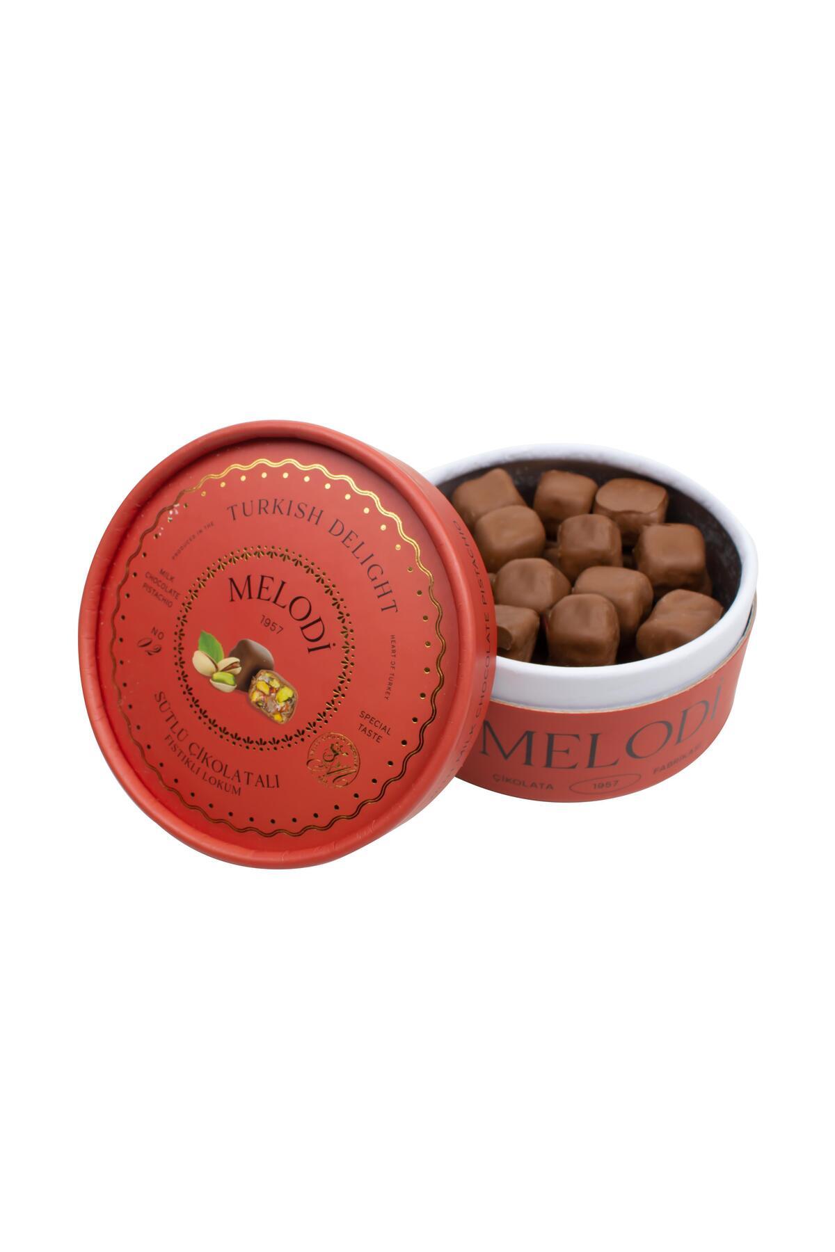 Genel Markalar Melodi Sütlü Çikolatalı Duble Fıstıklı Lokum 250 Gr