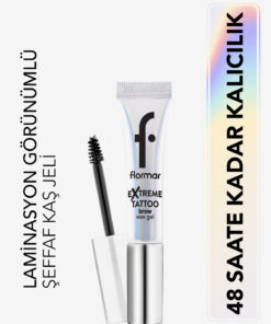 Flormar Extreme Tattoo Uzun Süre Sabitleyici Etkili Transparan Jel Kaş Wax'ı - 8682536110471