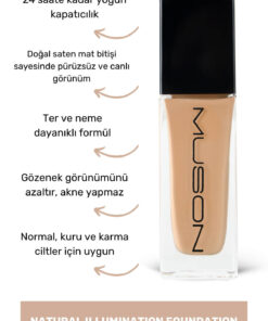 Muson Natural Illumination Foundation - Light.30 ml