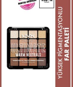 NYX Professional Makeup Göz Farı Paleti - Ultimate Shadow Pallette Warm Neutrals