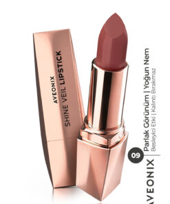AVEONIX Shine Veil Parlak Ruj 09 Nemlendirici Pürüzsüz Dolgun Dudak Etkili Lipstick