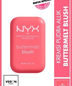 NYX Professional Makeup Buttermelt Blush 12 Saate Kadar Kalıcı Kremsi Pudra Allık - 04 U Know Butta