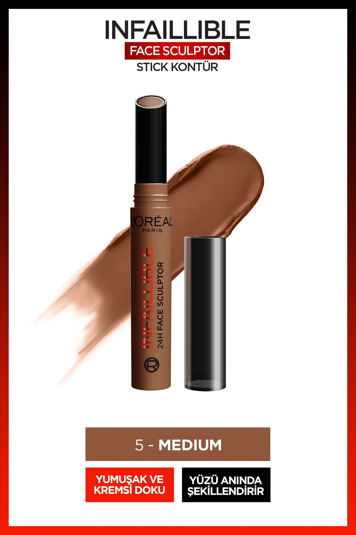 L'Oreal Paris Infaillible Face Sculpter Stick Kontür - Medium
