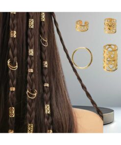 Bacoss Bohem Saç Halkası-saç Küpesi Halkalı Karışık Model Seti 10 Lu Hair Charms ( Bc-1139 )