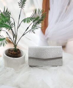 Moom Bag Kadın Simli Silver Mini Kutu Omuz Çantası