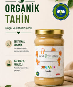 Soul Kitchen Organik Ürünler Organik Sertifikalı Tahin Yerli Üretim 300 g Analizli Çiğ Susamdan