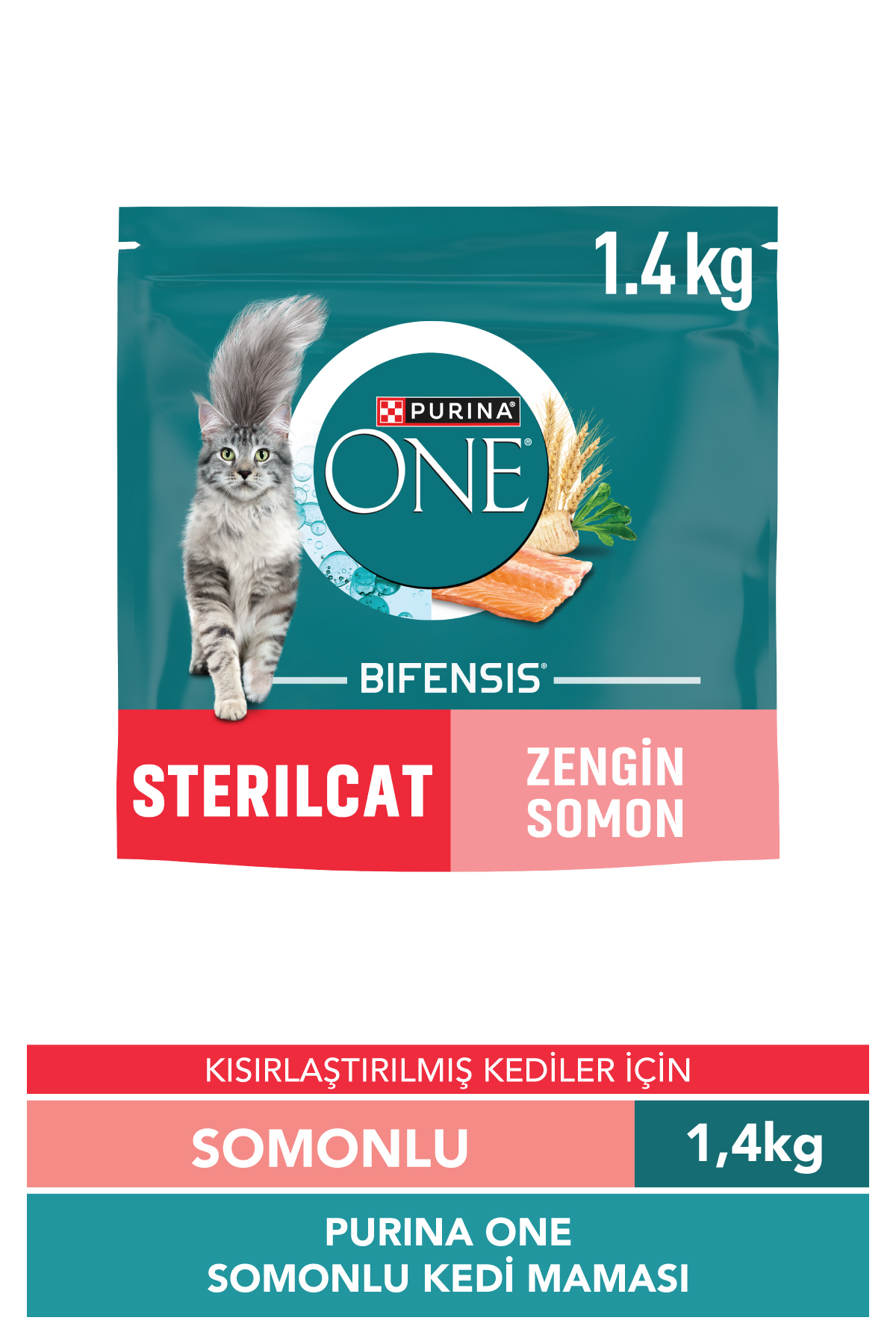 Purina One Somonlu Kısırlaştırılmış Kedi Maması 1,4 Kg