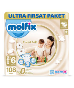 Molfix Pure & Soft Bebek Bezi 6 Beden Extra Large 108 Adet
