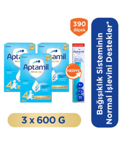 Aptamil 4 Prebiyotikli Çocuk Devam Sütü 1+ Yaş 600 x 3 Adet 1800 Gr