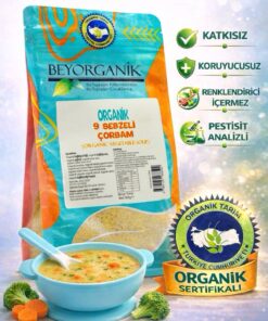 BEYORGANİK Organik Bol Sebzeli Çorbam 160gr (9 SEBZELİ) (PESTİSİT VE AFLATOKSİN ANALİZLİ)