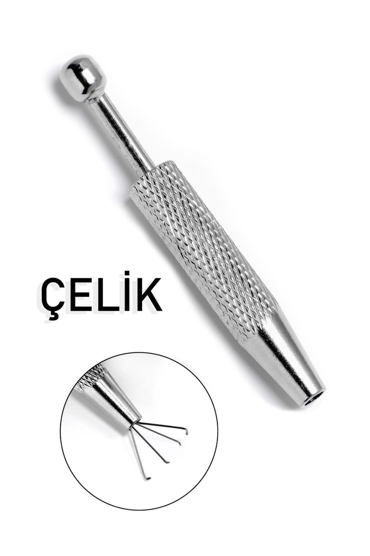 MORNEVA Çelik Piercing Top Tutucu Küçük Boy | Piercing Topu Kolay Takma Çıkarma Aparatı