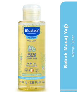 Mustela Avokado Yağı İçeren Doğal İçerikli Nemlendirici Bebek Masaj Yağı 100 ml
