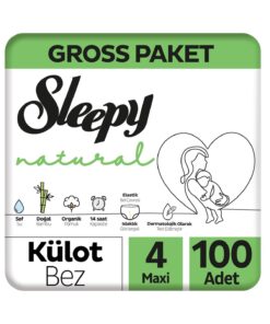 Sleepy Natural Gross Paket Külot Bez 4 Numara Maxi 100 Adet