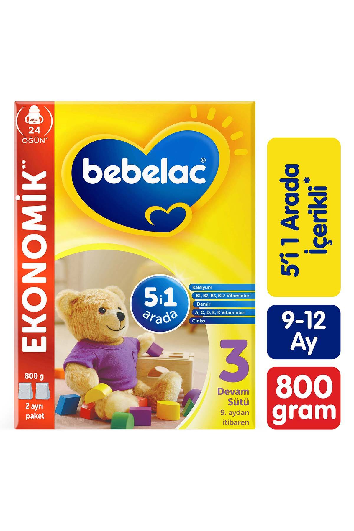Bebelac 3 Devam Sütü 9-12 Ay 800 Gr