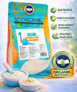 BEYORGANİK Organik Muhallebi Karışımı (YULAFLI) 200gr (PESTİSİT VE AFLATOKSİN ANALİZLİ)