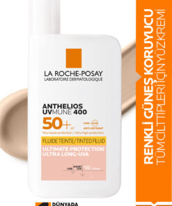 La Roche Posay Anthelios UVMUNE 400 İnvisible Fluid Renkli Güneş Koruyucu SPF50+ 50ml