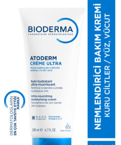 Bioderma Atoderm Cream Ultra Kuru Ciltler Bebek, Çocuk & Yetişkin Nemlendirici Yüz, Vücut Bakım Kremi 200 ml