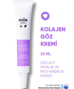 mia klinika Koyu Leke Görünümü ve İnce Çizgi Görünümünün Azalmasın Yardımcı Peptit İçeren Göz Çevresi Bakım