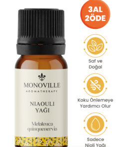 Monoville Nioli Uçucu Yağı 10 ml Saf ve Doğal (Niaouli Essential Oil)
