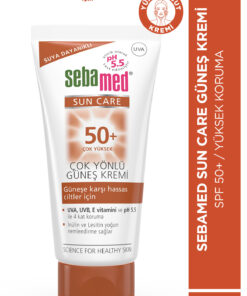 Sebamed Güneş Kremi SPF 50+ 50 ml UVA UVB Filtreli E Vitamini Üçlü Yüksek Koruma Çok Yönlü Yüz ve Vücut