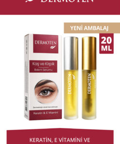 Dermoten Kaş & Kirpik Bakım Serumu, Keratin, E Vitamini Ve Doğal Yağ Içerikli 20 ml