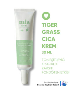 mia klinika Tiger Grass Ton Eşitleyici Kızarıklık Karşıtı 50 Spf Cica Krem 30 ml