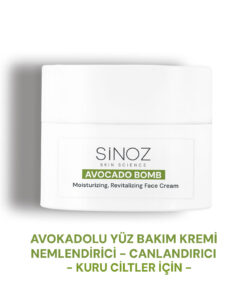 Sinoz Avokado Bomb Yüz Bakım Kremi - Kuru Ciltler İçin Nemlendirici ve Canlandırıcı 50 ml