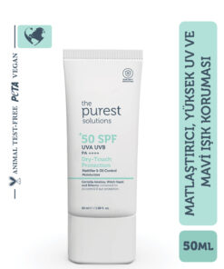The Purest Solutions Yağlı Ve Karma Ciltler Için Matlaştırıcı Dry-Touch Güneş Koruyucu Krem 50 ml