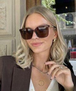 Eyesofia Echo Unisex Kahverengi 2025 Yılı Metal Yeni Sezon Güneş Gözlüğü
