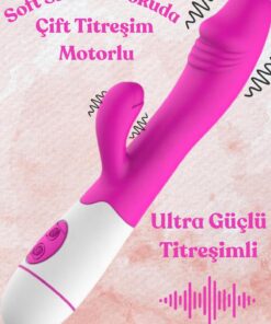 Lolita Shop 30 Titreşim Fonksiyonlu Çift Motorlu Esnek Soft Silikon Klitoris Uyarıcılı Orgazm Teknoloji Vibratör