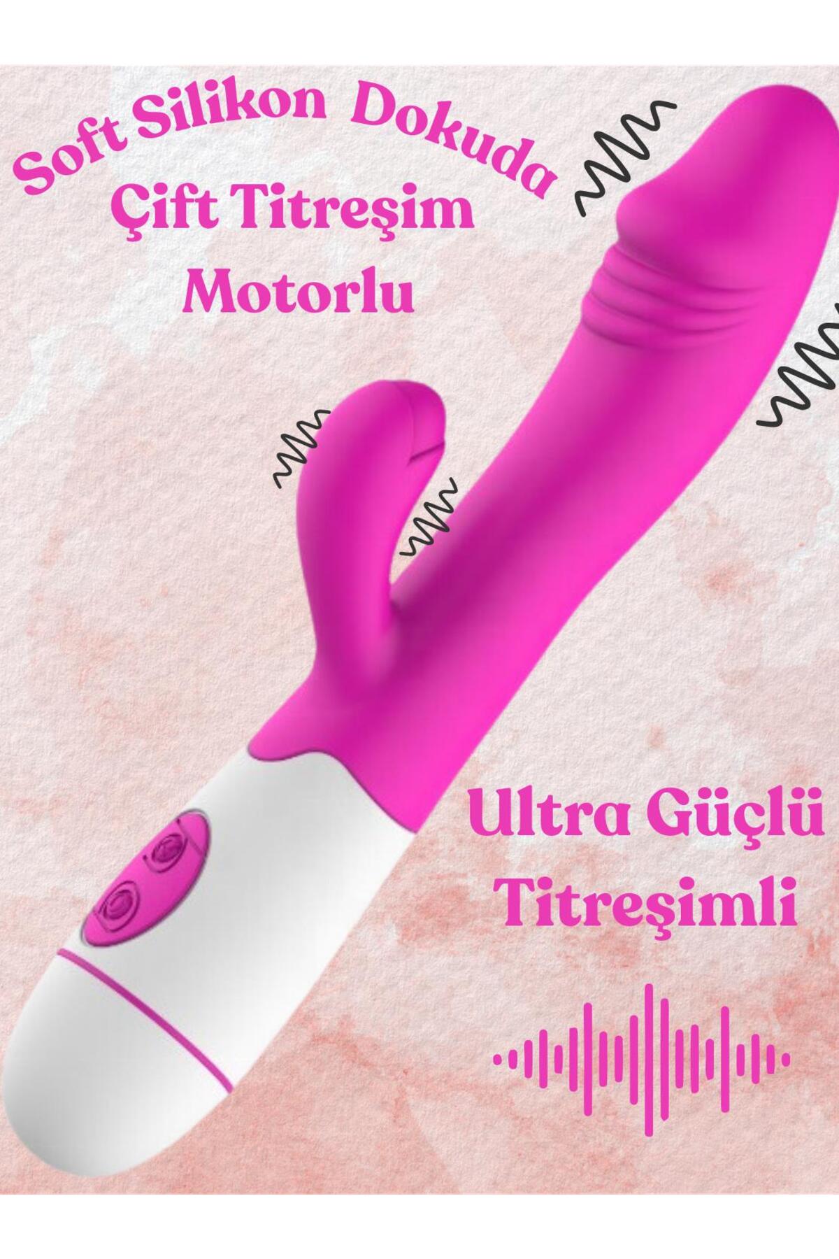Lolita Shop 30 Titreşim Fonksiyonlu Çift Motorlu Esnek Soft Silikon Klitoris Uyarıcılı Orgazm Teknoloji Vibratör