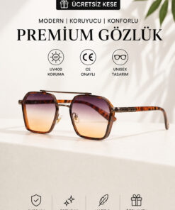 WATCHOFROYAL ROYAL EYEWEAR RE0039 METALİK LEOPAR GÜNEŞ GÖZLÜĞÜ