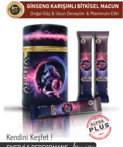 ALPHA EVERSTRONG Ginseng Macun Çikolatalı Maca Bitkisel Karışımlı Kuvvet Macun ( 12gr x 10 12 Adet )