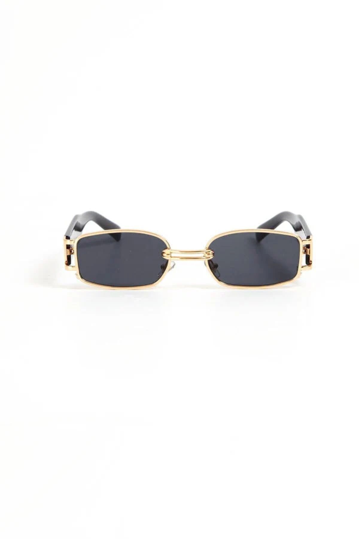BUES OFFICIAL Unisex Siyah Vintage Retro Güneş Gözlüğü(METAL ÇERÇEVEDİR.PLASTİL DEĞİLDİR.)