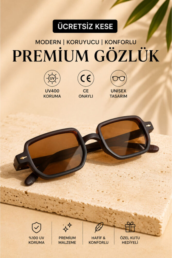 WATCHOFROYAL Royal Eyewear Re1022 Koyu Kahve Güneş Gözlüğü