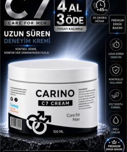 Carino E Bella Carino C7 Cream Care For Man 100 ML – Uzun Süren Deneyim Kremi