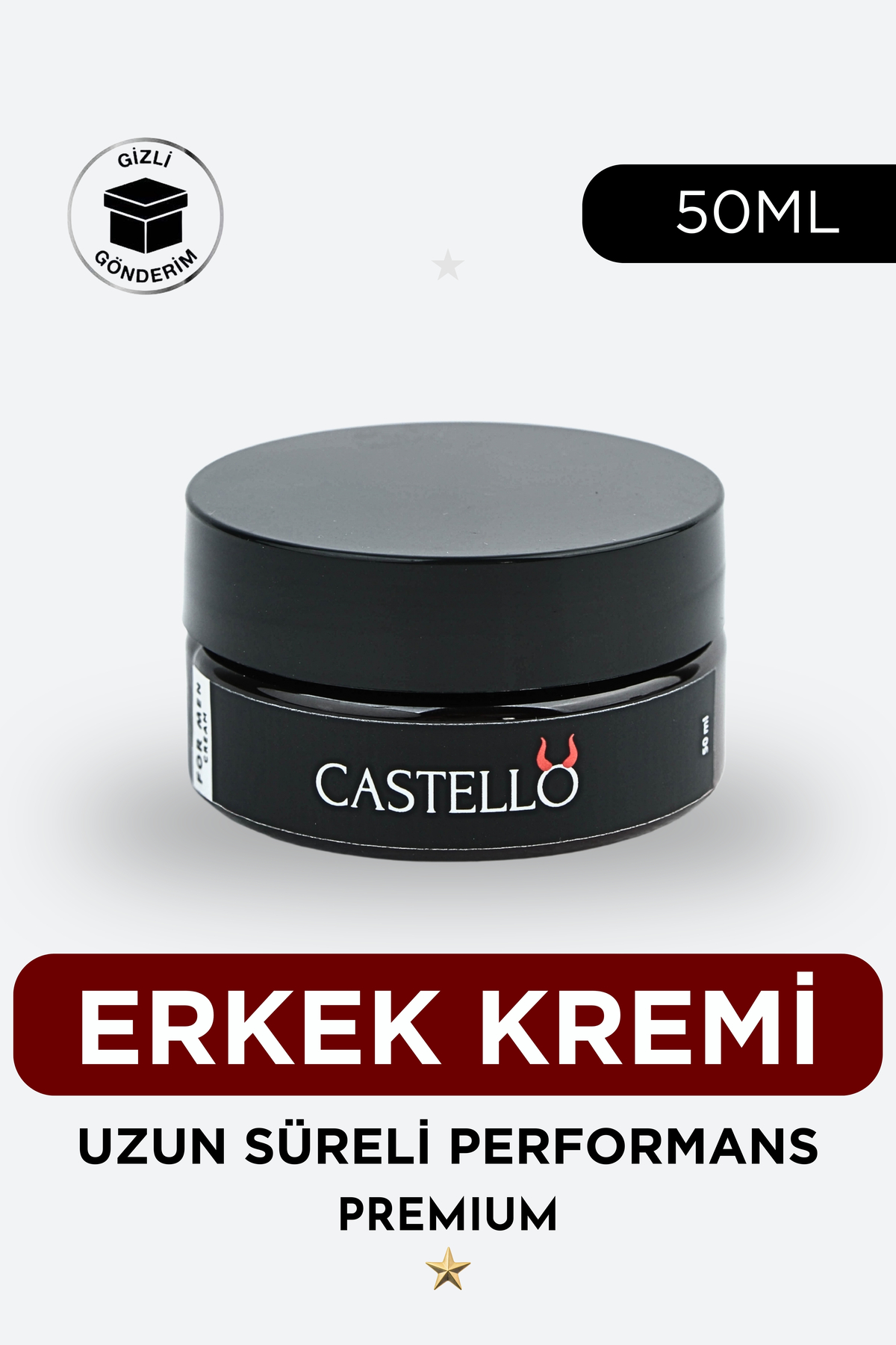 Castello Erkek Kremi Uzun Süren Deneyim-For Men Premium Cream-Geciktir 50ML