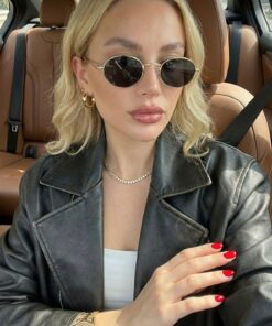 Goldmine Elips Güneş Gözlüğü Unisex Siyah Gold