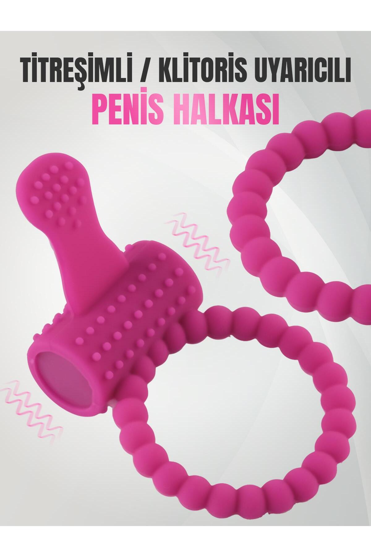 Lolita Shop Sprial Noktalı Tırtıklı Klitoris Uyarıcılı Güçlü Titreşimli Ereksiyonu Ve Geciktirme Penis Halkası